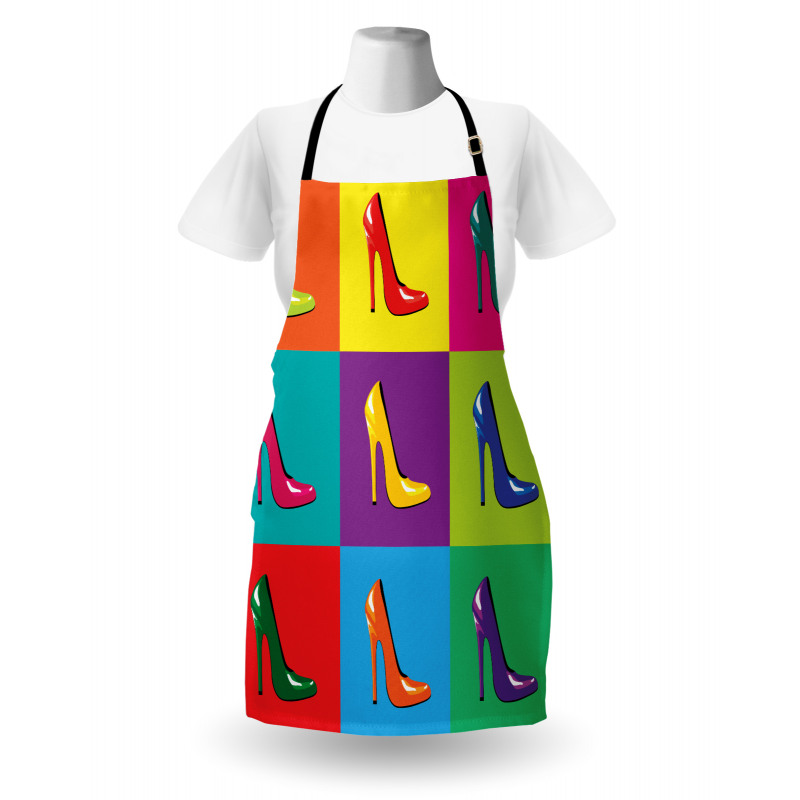 Colorful Shoes Pop Art Apron