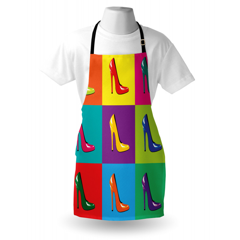 Colorful Shoes Pop Art Apron