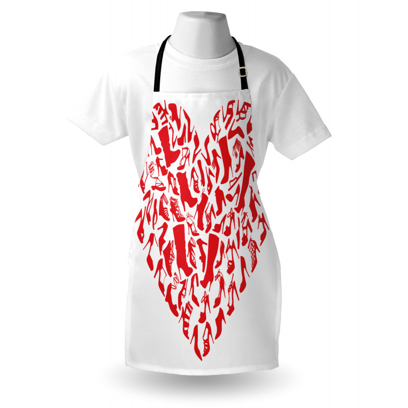 Heart Shoe Silhouettes Apron