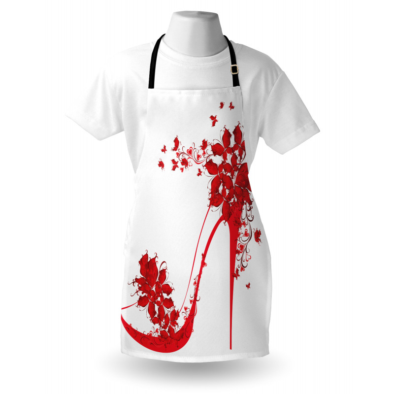 Shoe Butterflies Flowers Apron