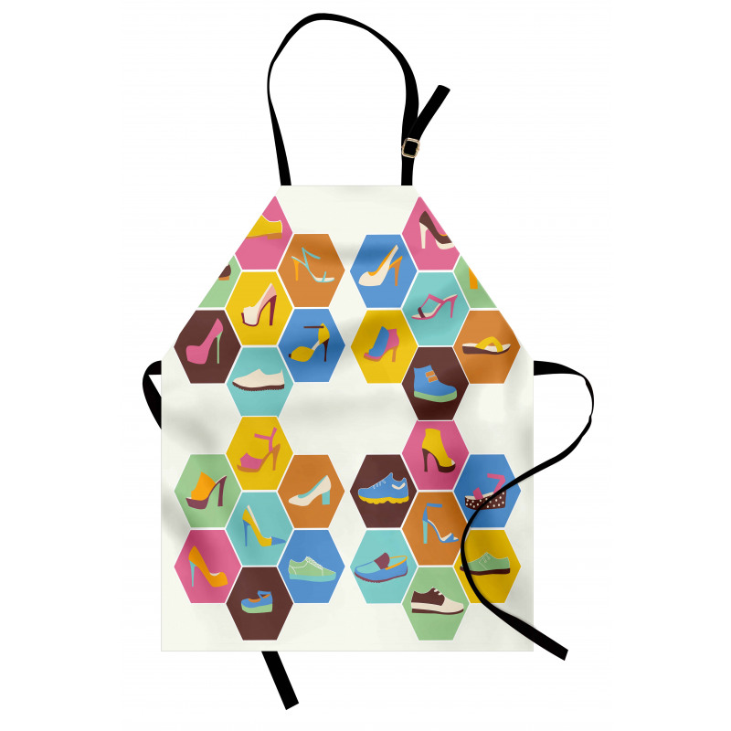 Shoe in Hexagons Apron