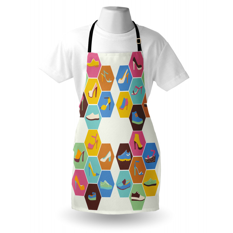 Shoe in Hexagons Apron