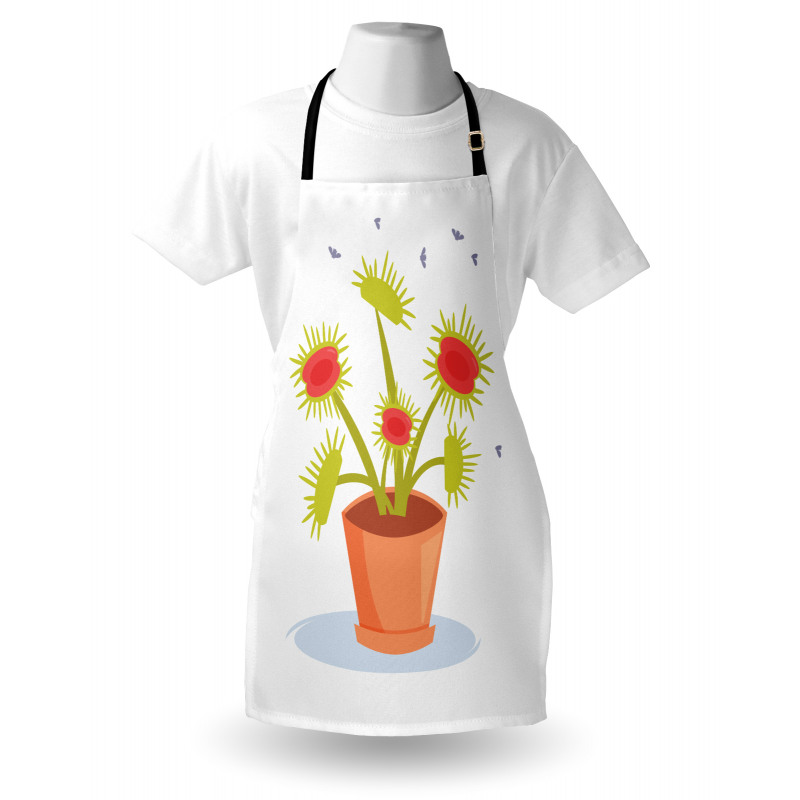 Plant and Fly Silhouettes Apron