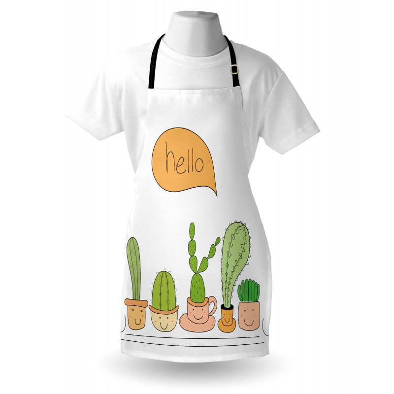 Home Plants in Smiling Pots Apron