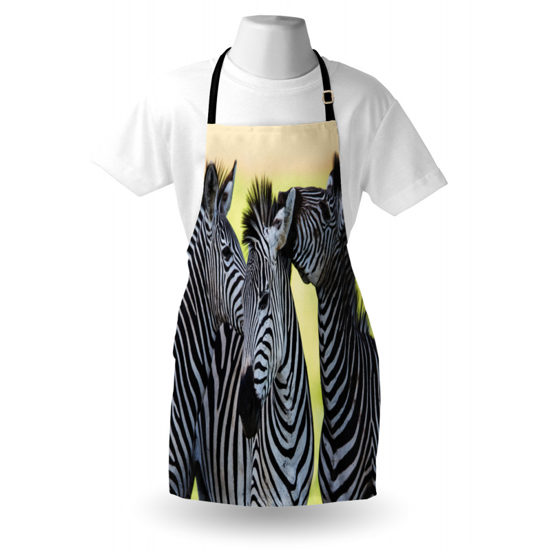 Zebras Wild Nature Apron