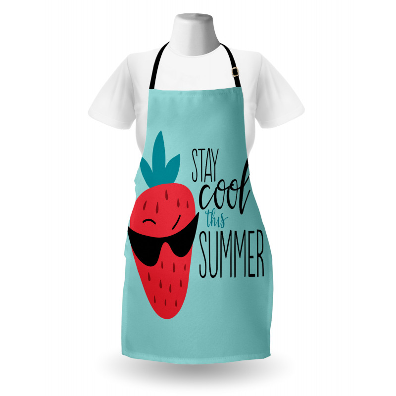 Funny Strawberry Summer Apron