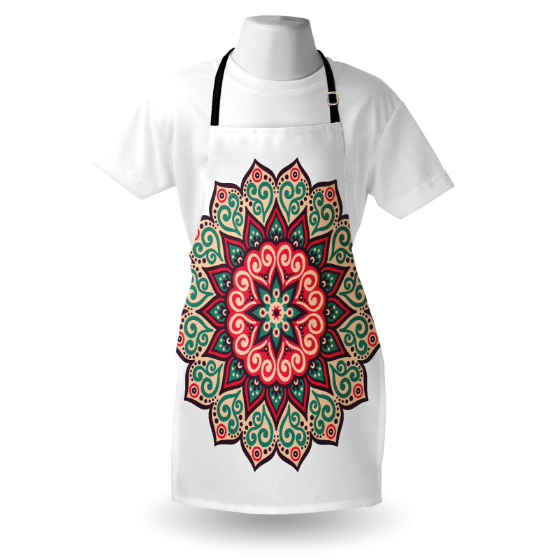 Retro Traditional Mandala Apron