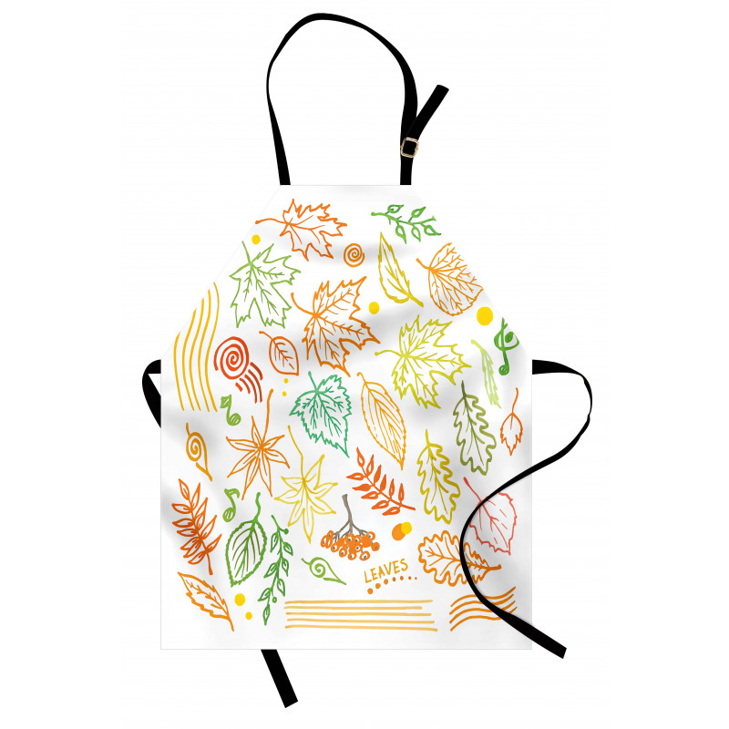 Autumn Sun Simplistic Notes Apron