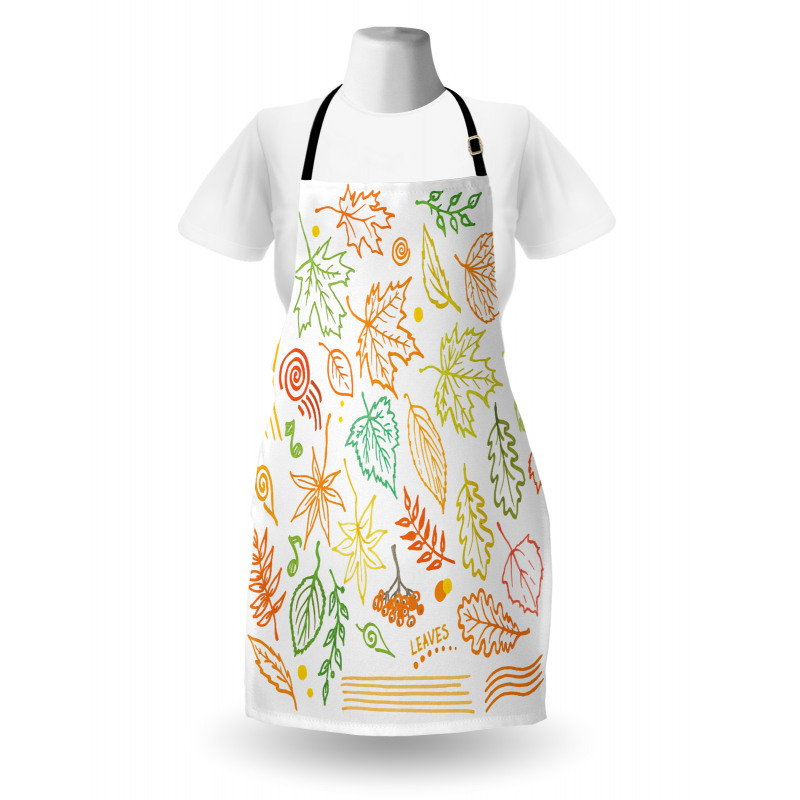 Autumn Sun Simplistic Notes Apron