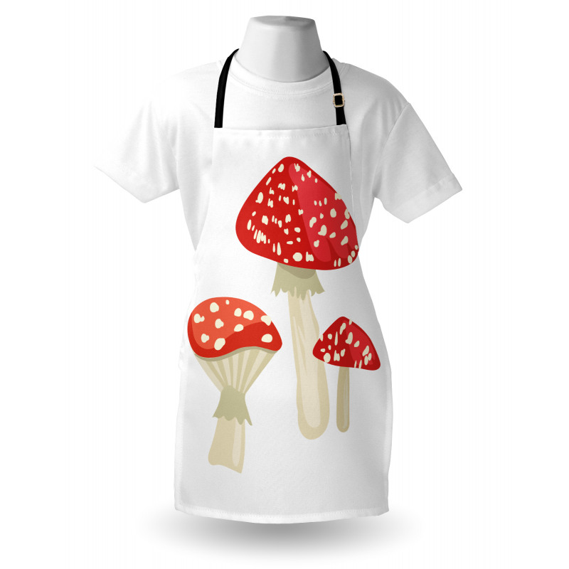 Simple Cartoon Toadstool Apron