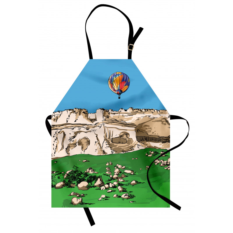 Mountains and Air Balloon Apron