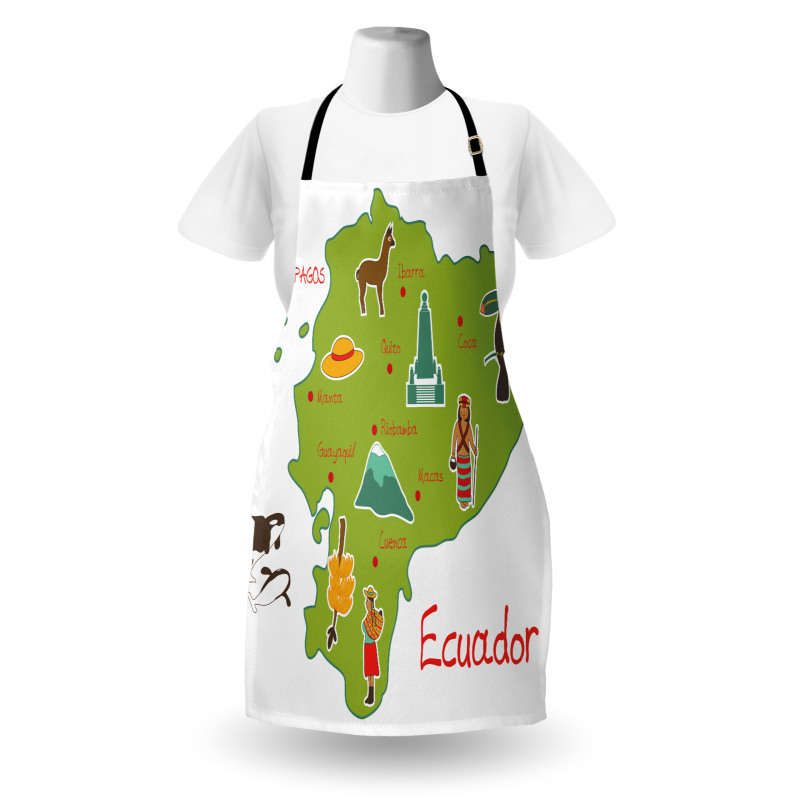 Infographic Map Landmarks Apron