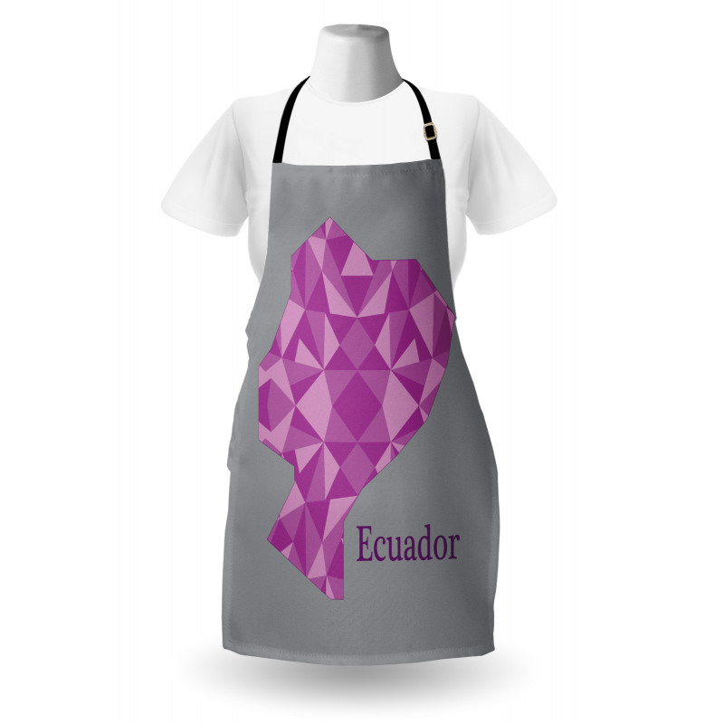 Polygonal Cartography Print Apron