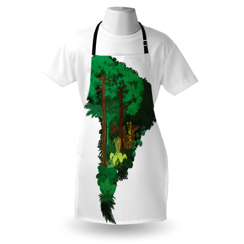 Botanic Continent Map Apron