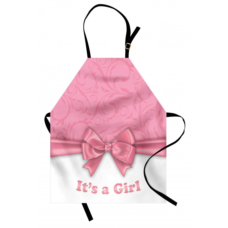 Its a Girl and Ribbon Apron