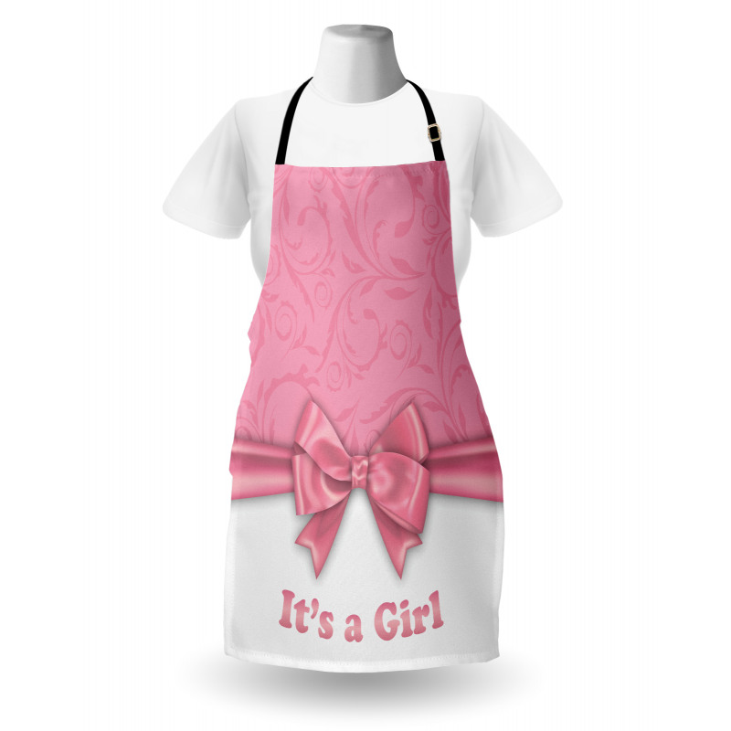 Its a Girl and Ribbon Apron