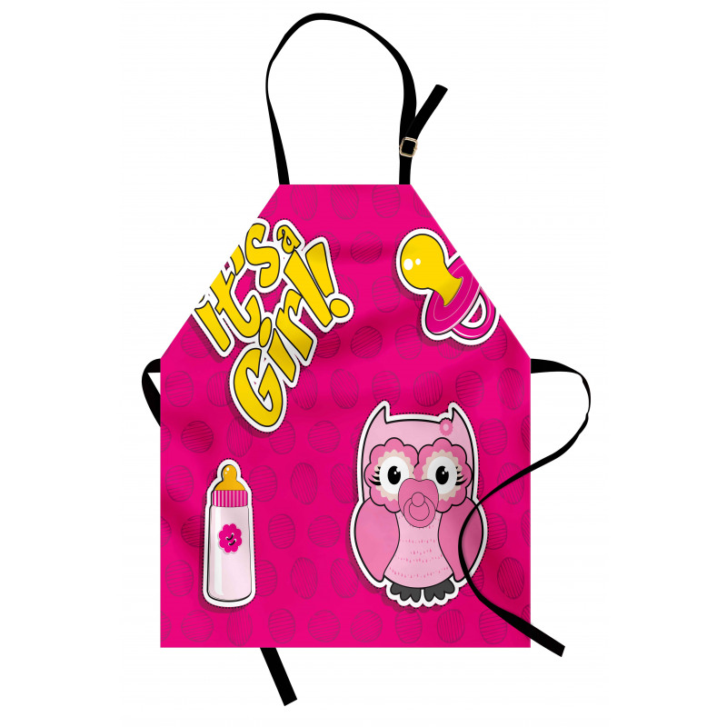 Girl Baby Owl Bottle Apron