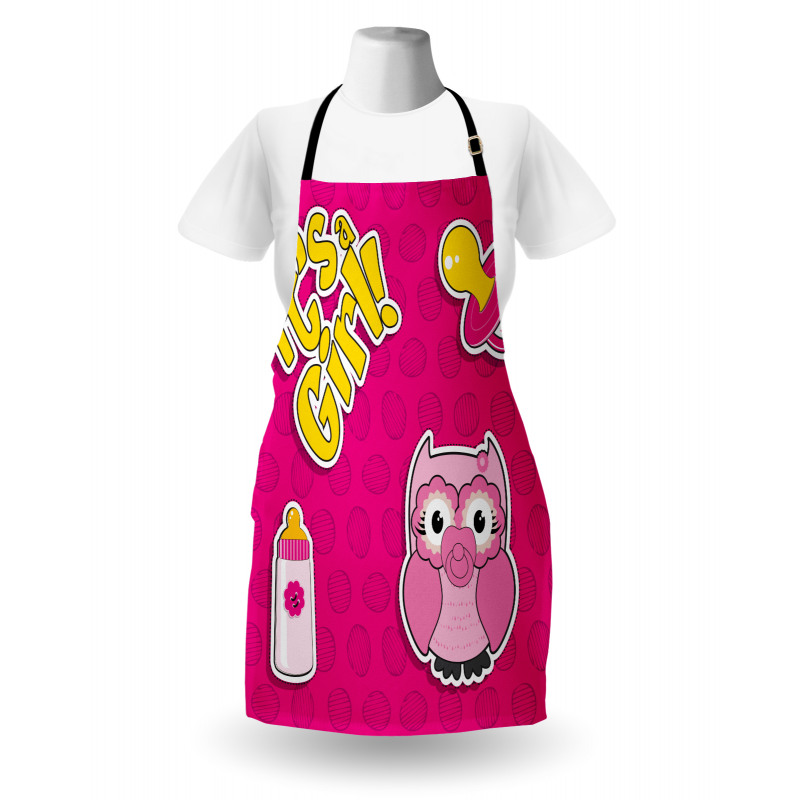 Girl Baby Owl Bottle Apron