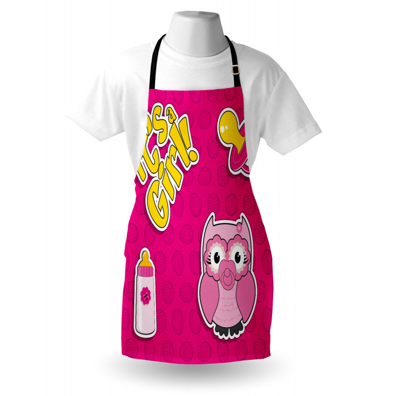 Girl Baby Owl Bottle Apron