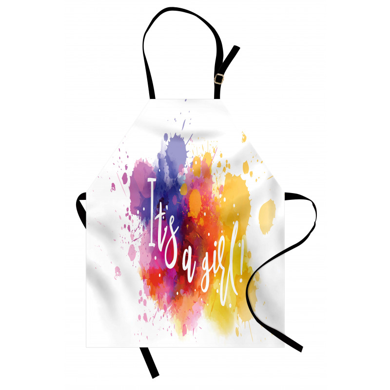 Paint Drops Baby Girl Apron