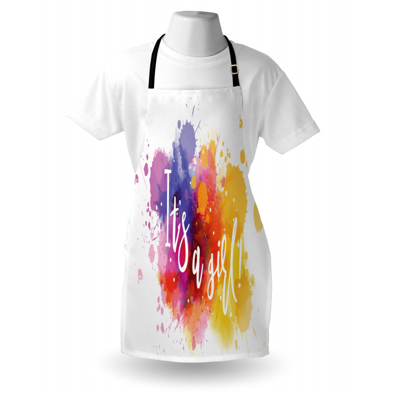 Paint Drops Baby Girl Apron