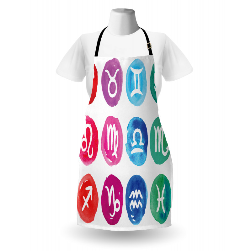 Watercolor Effect Rounds Apron