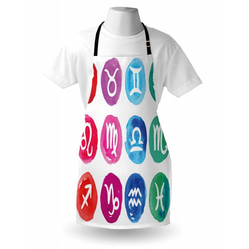 Watercolor Effect Rounds Apron