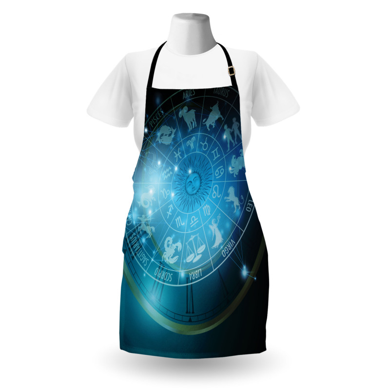 Horoscope Wheel Astrology Apron