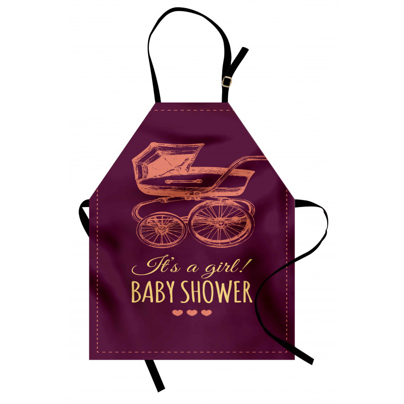 Retro Stroller Girl Apron