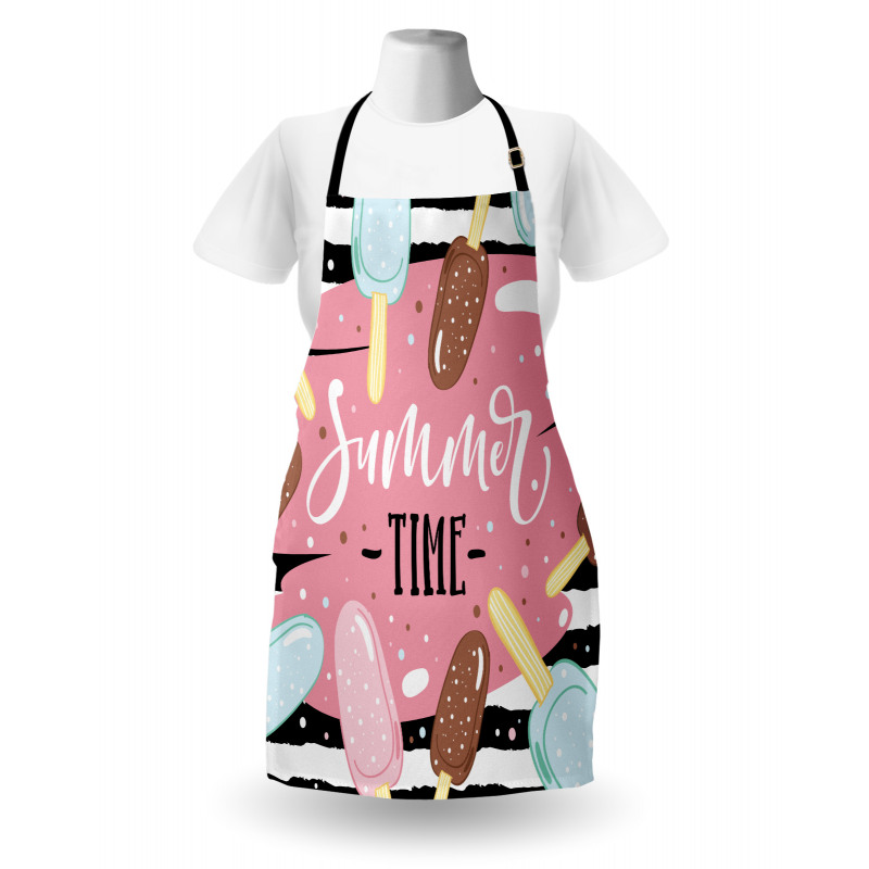 Summer Time Ice Cream Sticks Apron