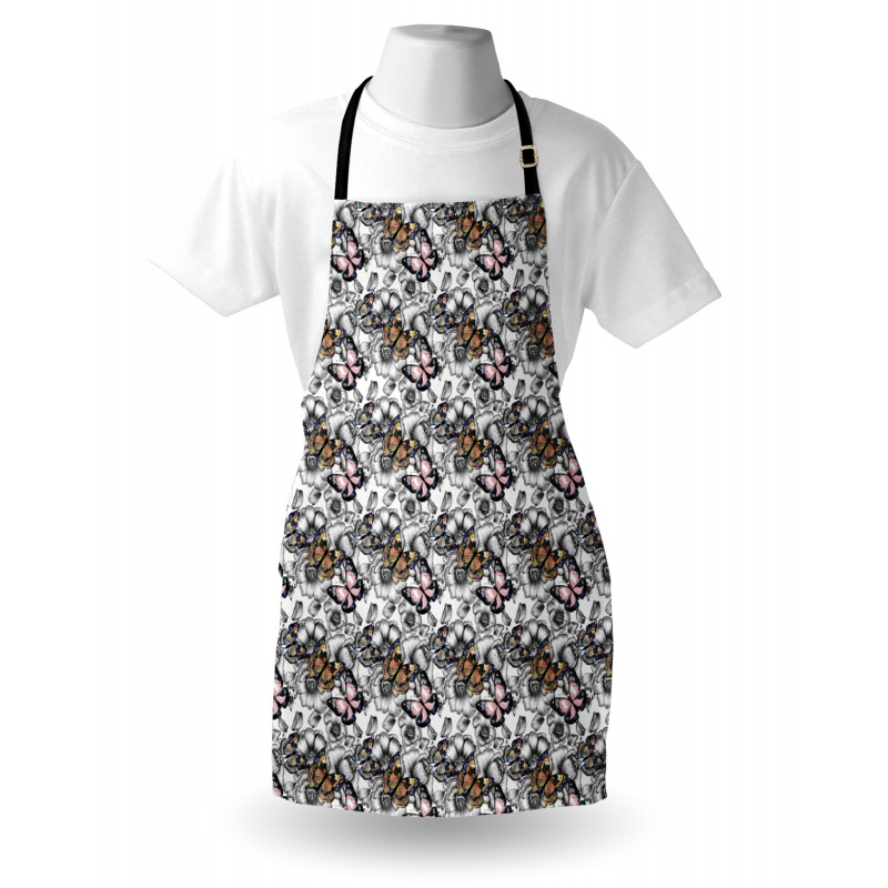 Monarch Butterfly Retro Apron