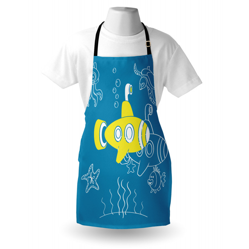 Kids Cartoon Underwater Apron