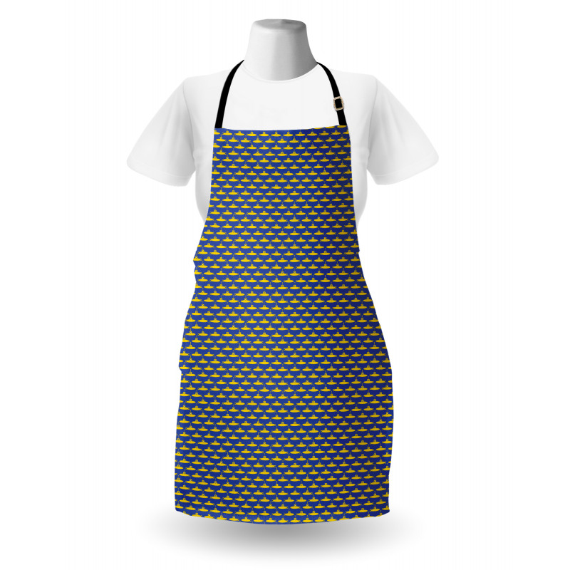 Pictogram Pattern Ocean Apron