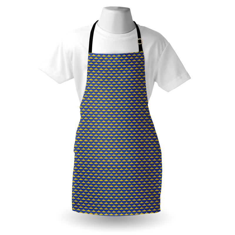 Pictogram Pattern Ocean Apron