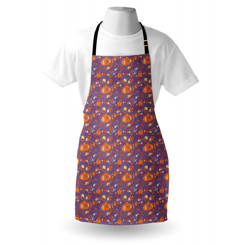 Abstract Colorful Marine Apron