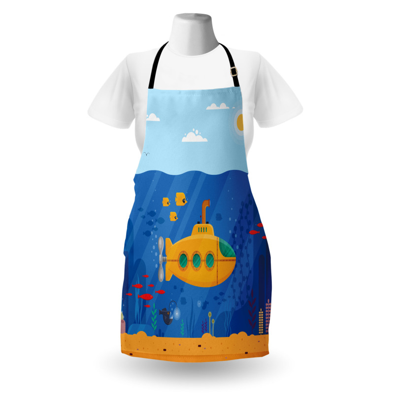 Cartoon Underwater Life Apron