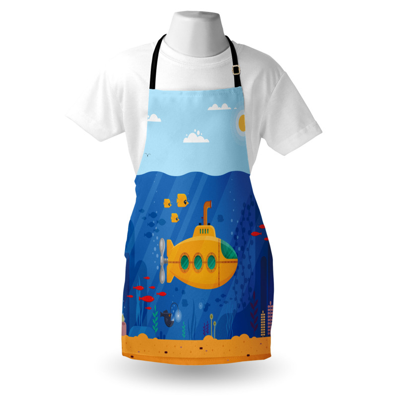 Cartoon Underwater Life Apron