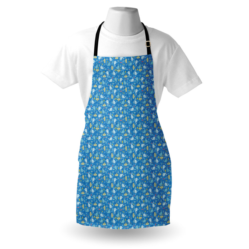 Kids Sharks Whales Fishes Apron