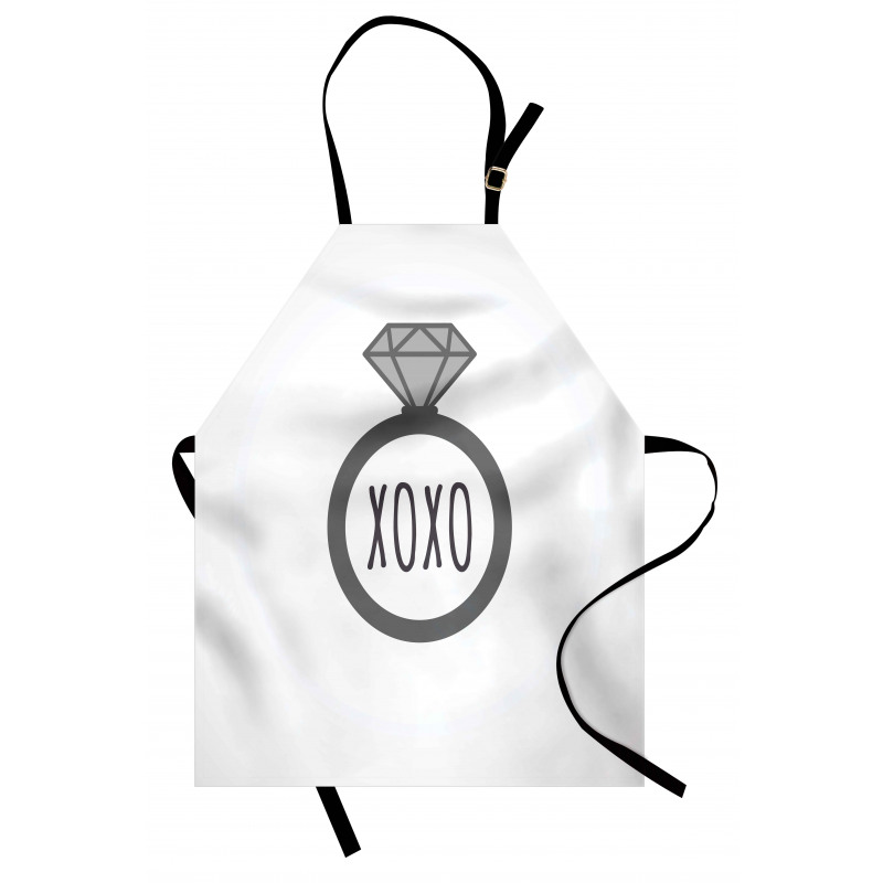 Wedding Ring Proposal Kisses Apron