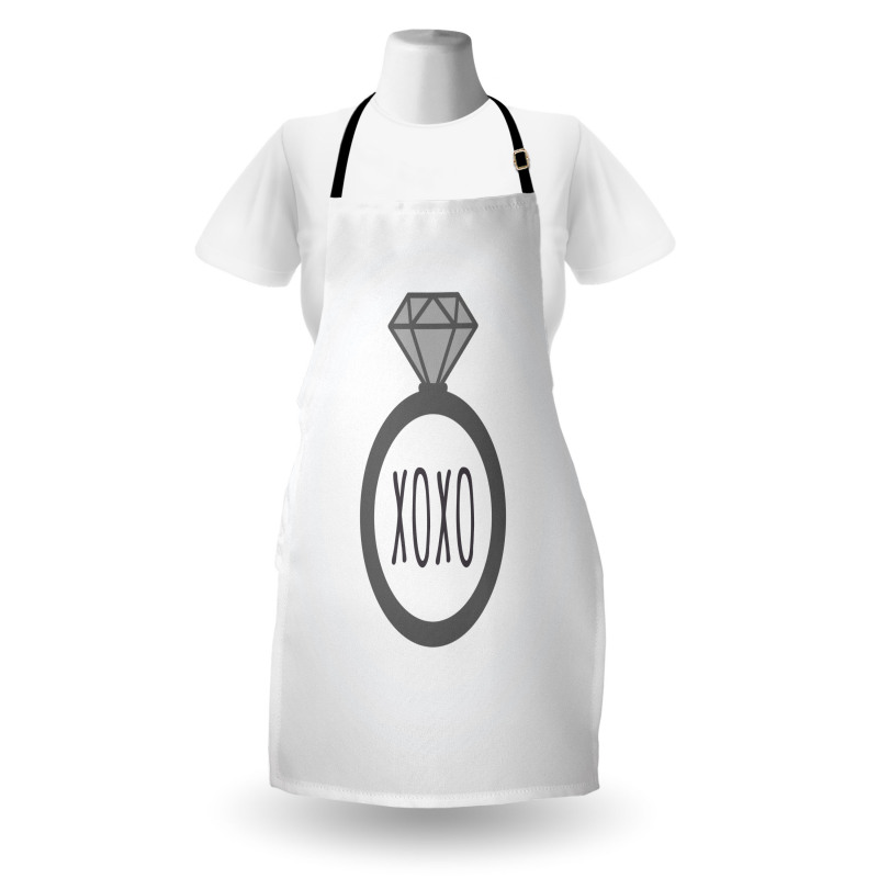 Wedding Ring Proposal Kisses Apron