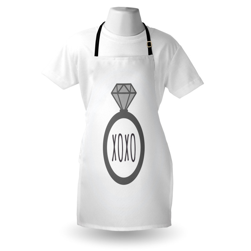 Wedding Ring Proposal Kisses Apron