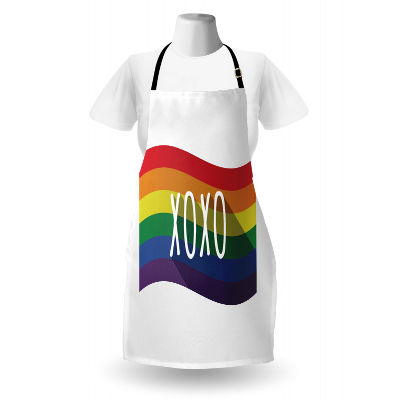 Waving Rainbow Flag Acronym Apron