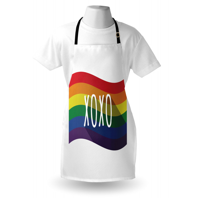 Waving Rainbow Flag Acronym Apron