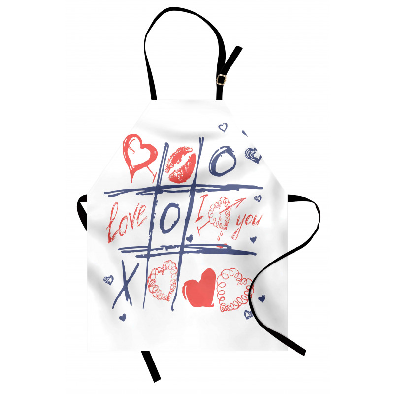 Hearts Lips and I Love You Apron