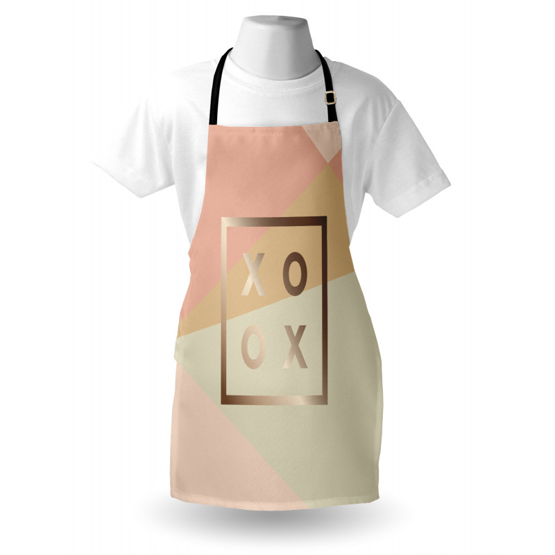 Minimalist Love Design Frame Apron