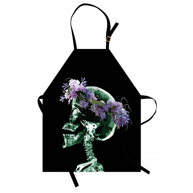 Xray Skeleton with Wreath Apron