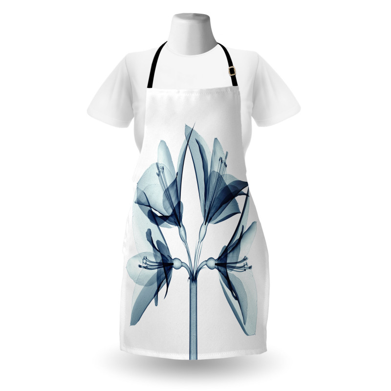 Xray Amaryllis Flowers Deco Apron