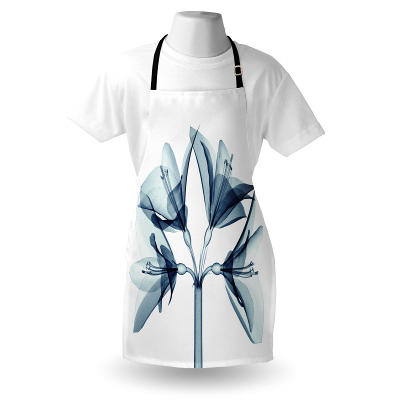 Xray Amaryllis Flowers Deco Apron