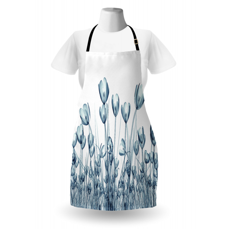 Crocus Flower Field in Xray Apron