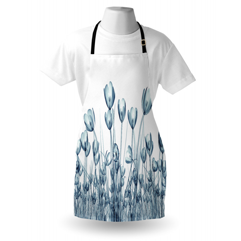 Crocus Flower Field in Xray Apron